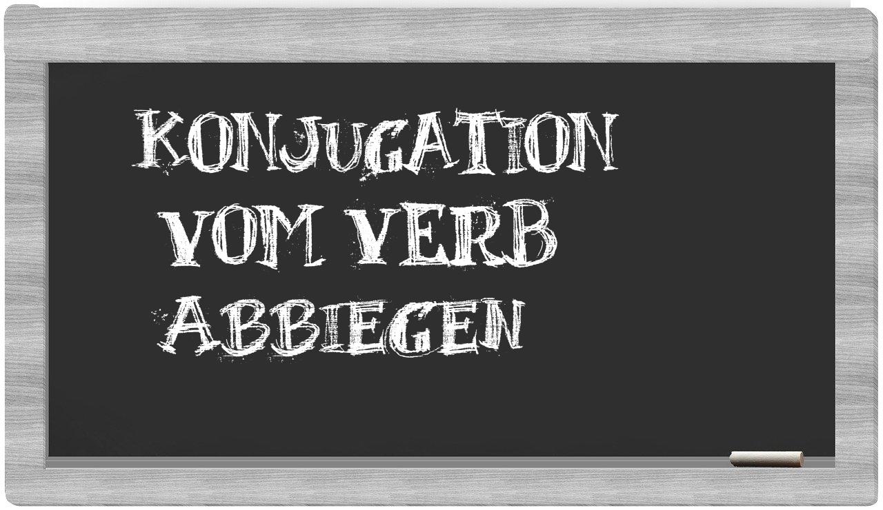 ¿abbiegen en sílabas?