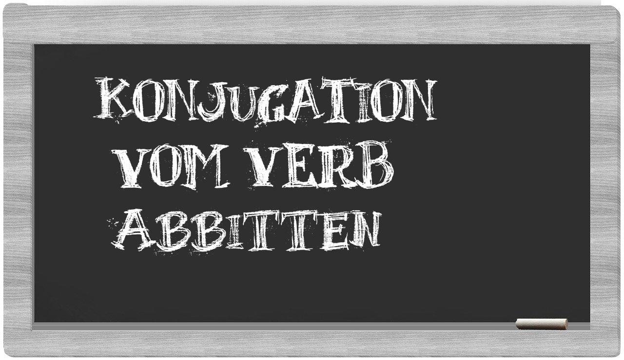 ¿abbitten en sílabas?