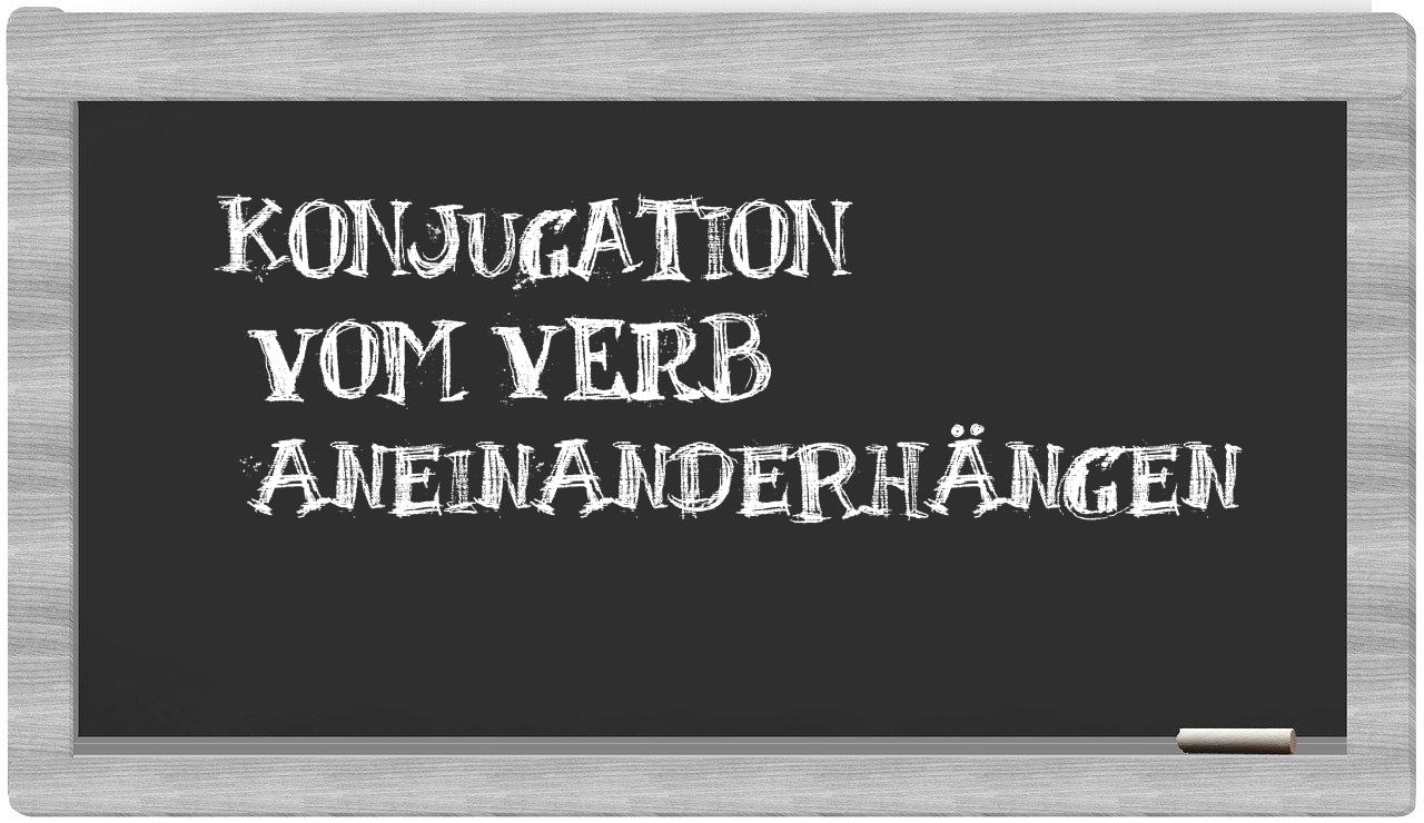 ¿aneinanderhängen en sílabas?