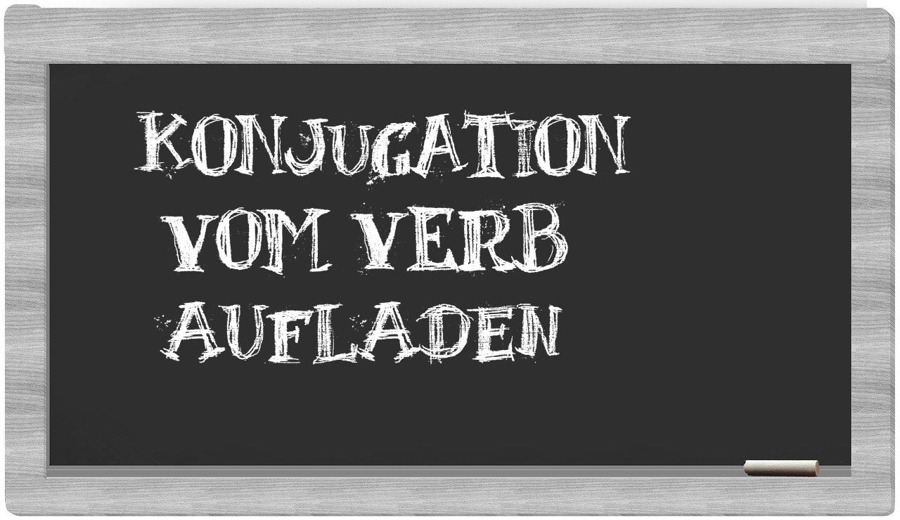 ¿aufladen en sílabas?