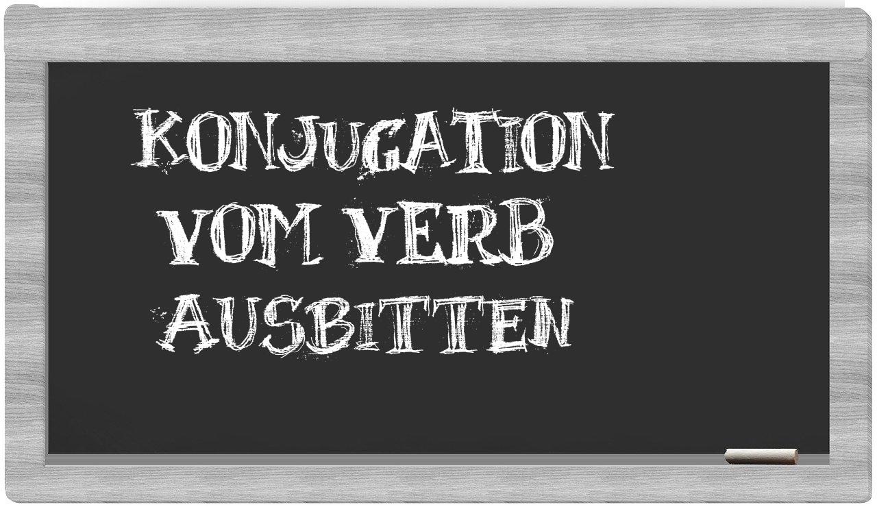 ¿ausbitten en sílabas?