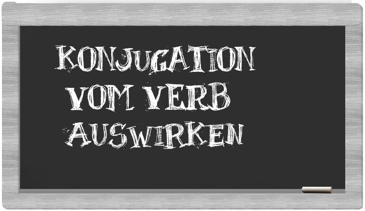 ¿auswirken en sílabas?