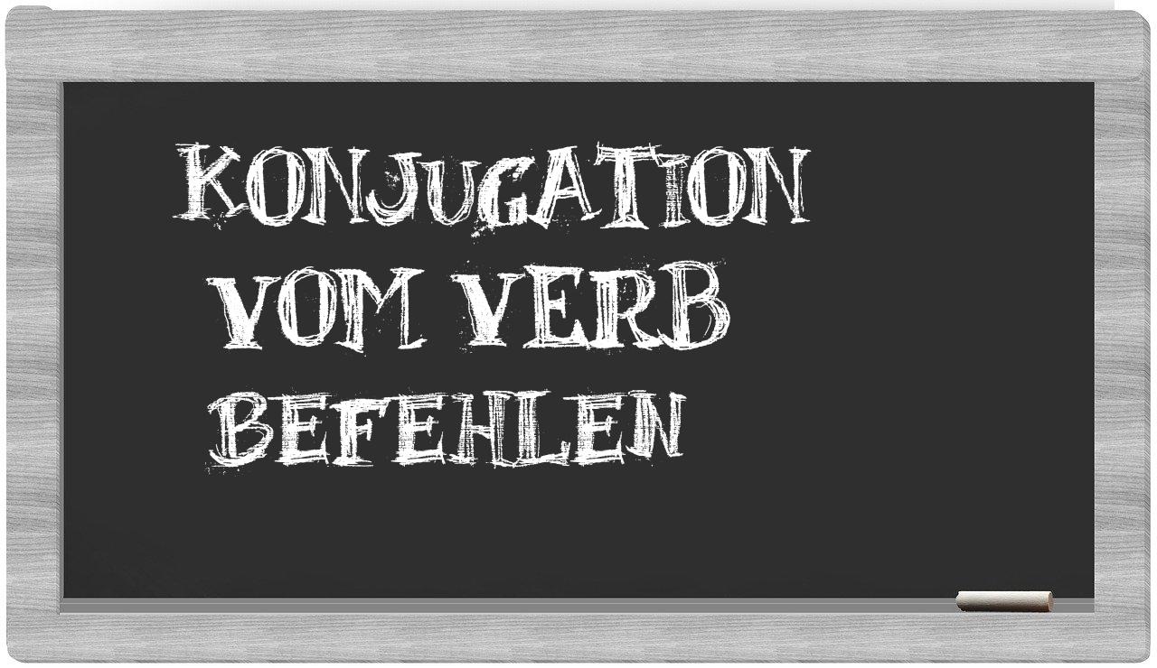 ¿befehlen en sílabas?