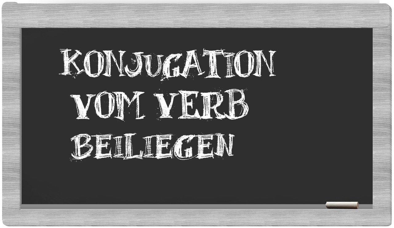 ¿beiliegen en sílabas?