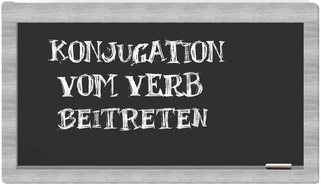 ¿beitreten en sílabas?