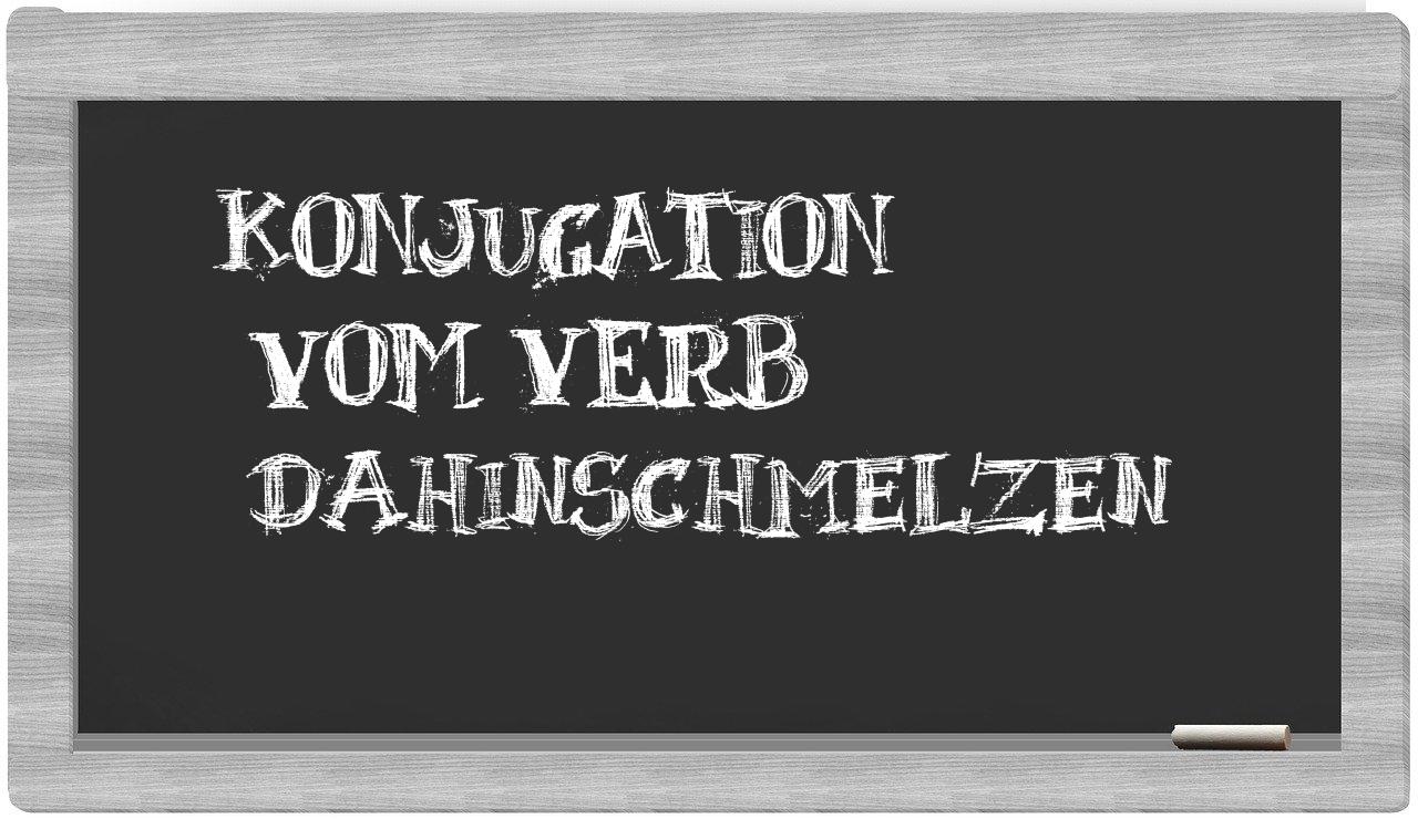 ¿dahinschmelzen en sílabas?
