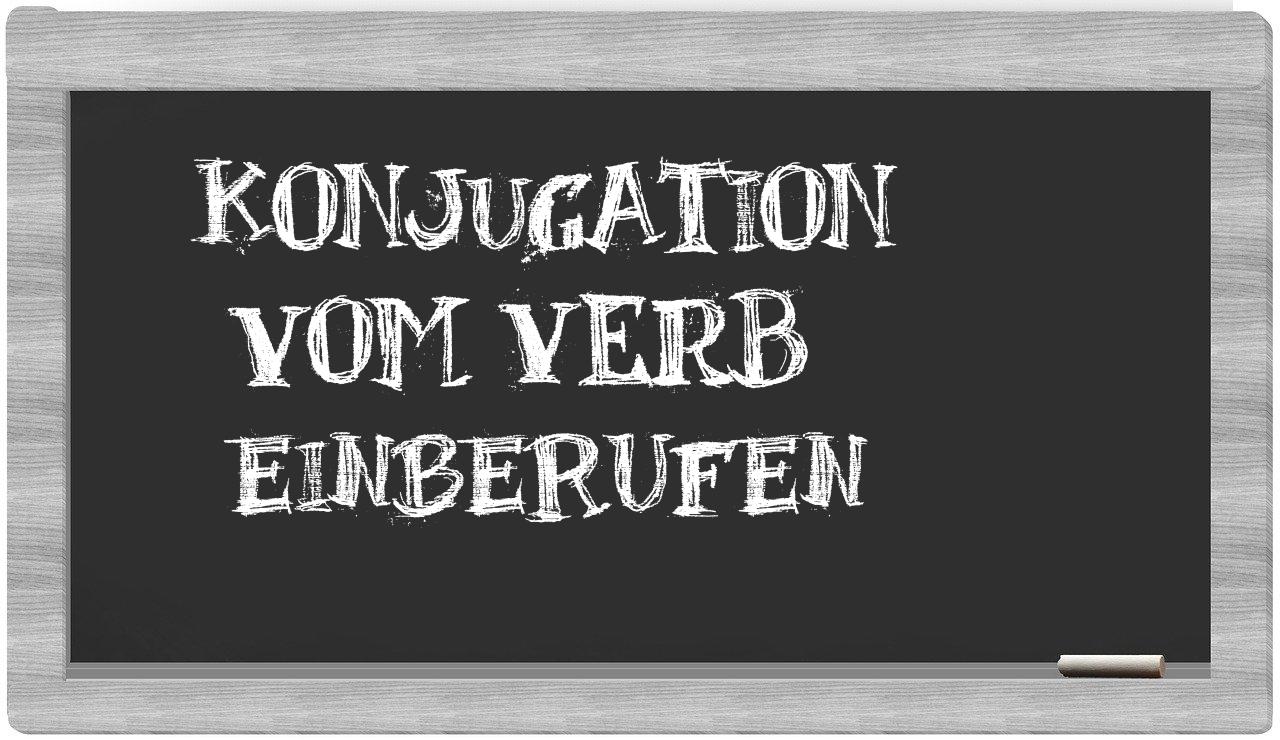 ¿einberufen en sílabas?