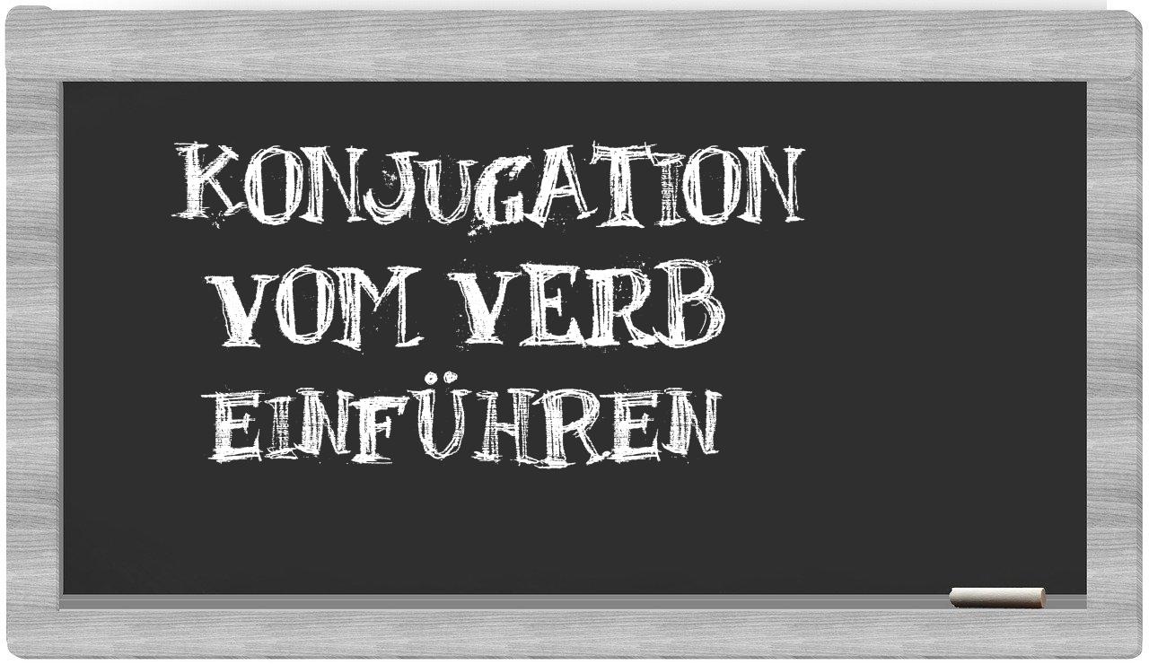 ¿einführen en sílabas?