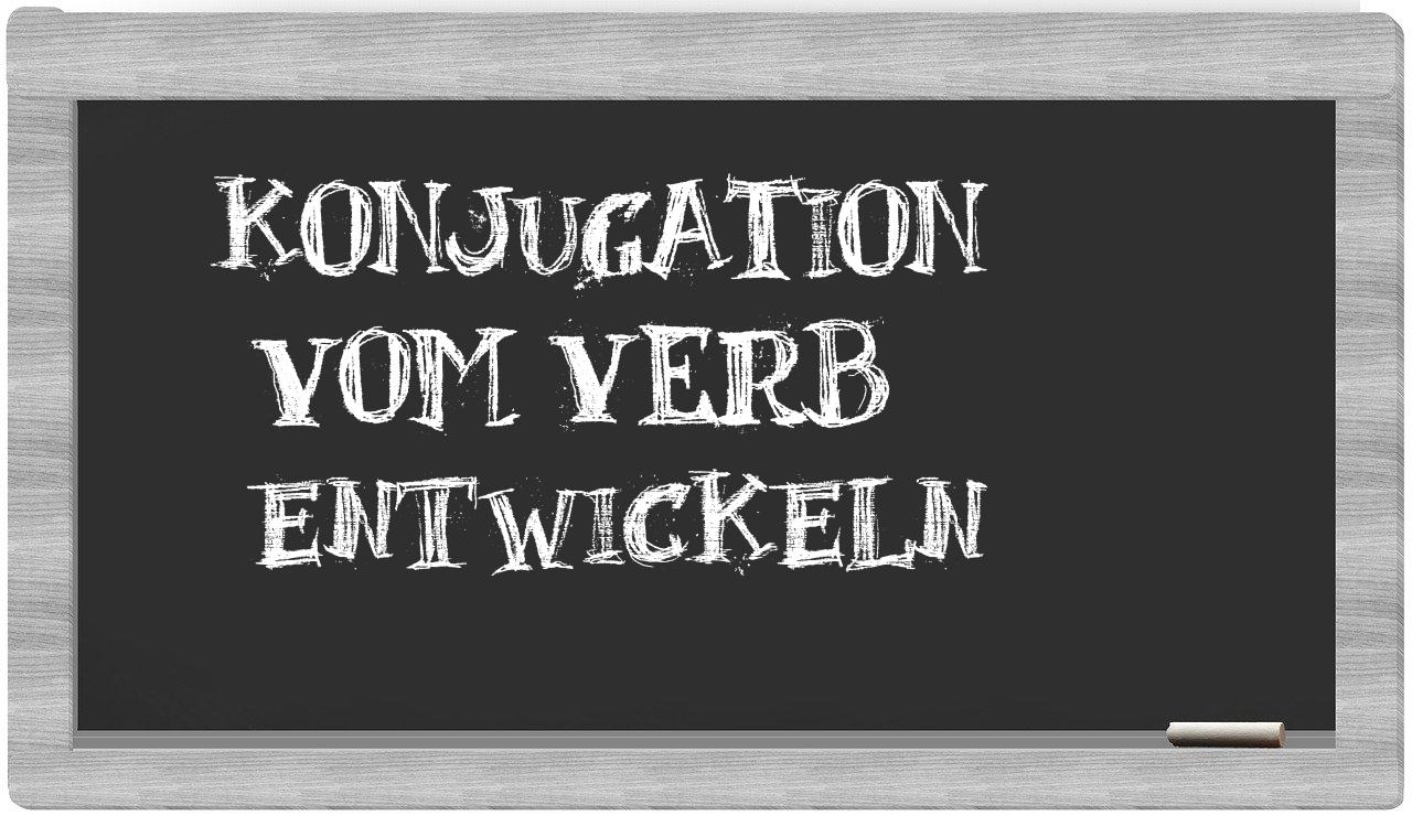 ¿entwickeln en sílabas?