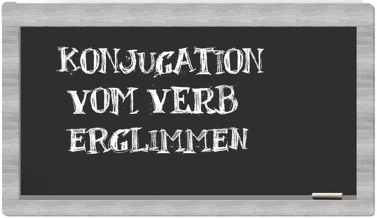 ¿erglimmen en sílabas?