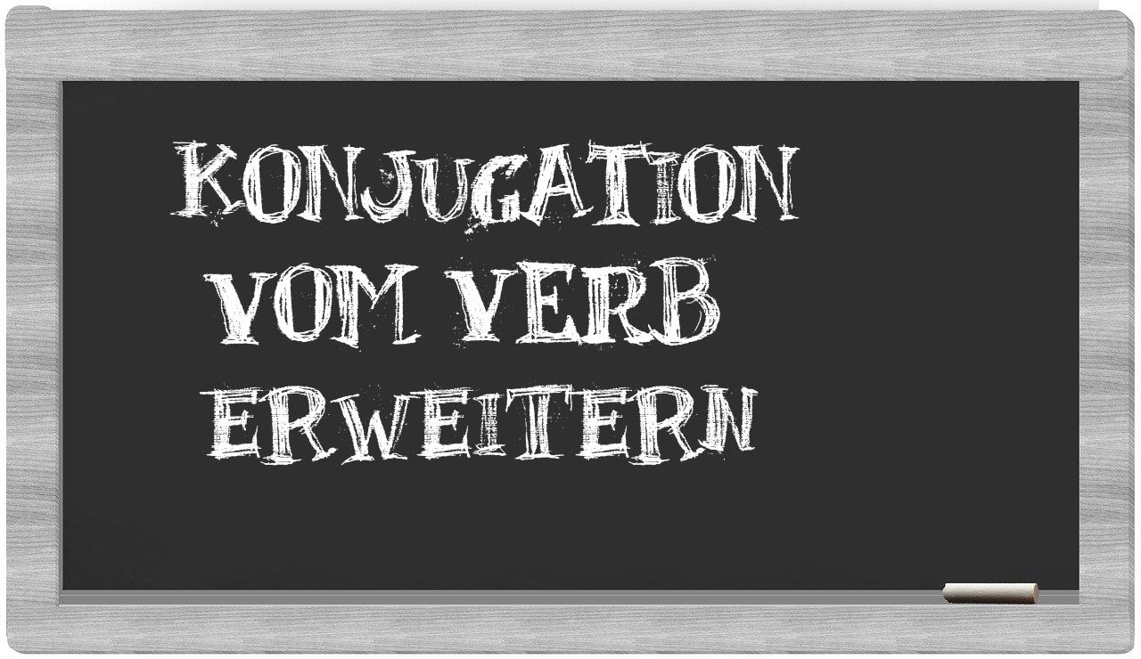 ¿erweitern en sílabas?