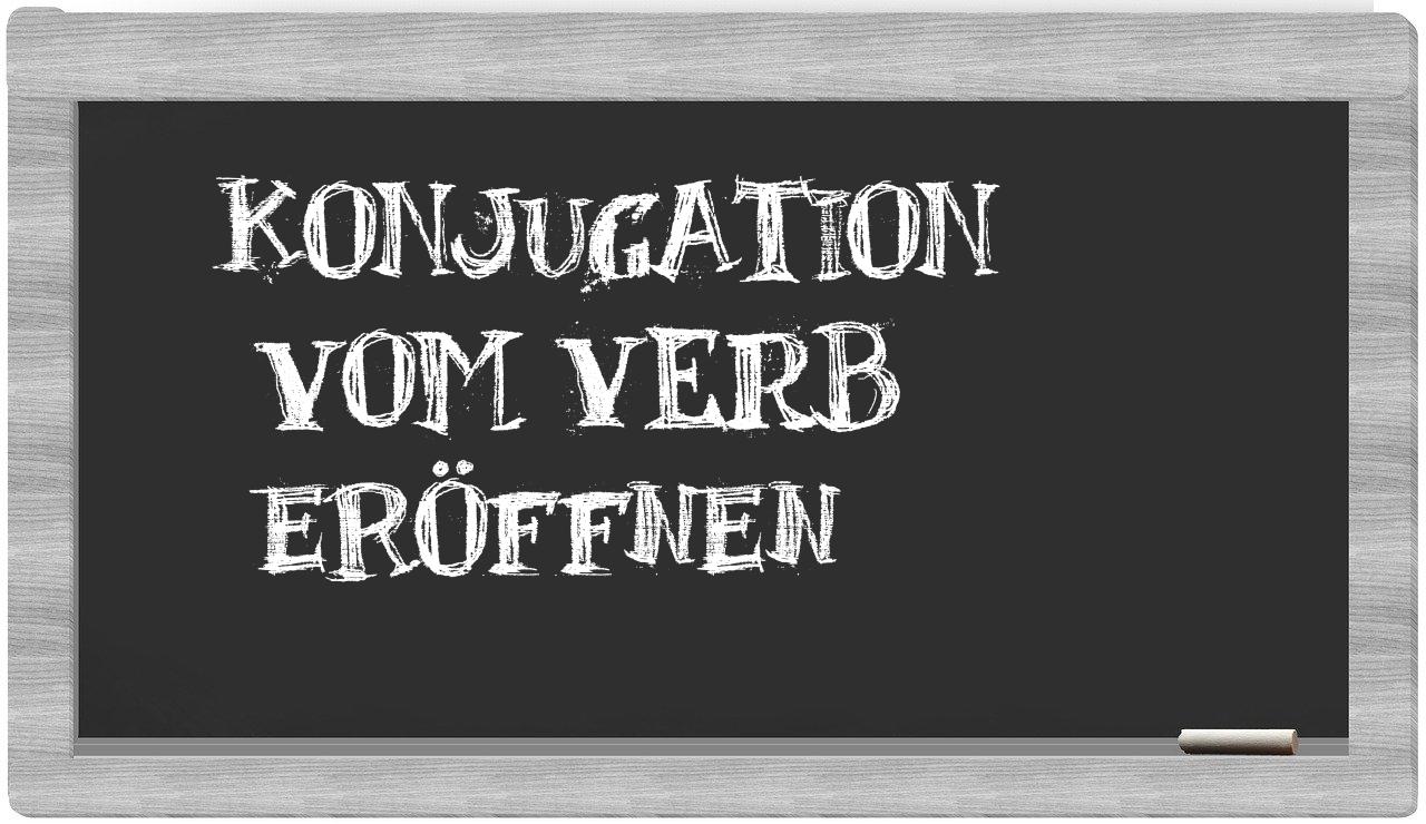 ¿eröffnen en sílabas?