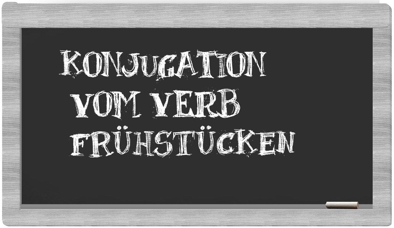¿frühstücken en sílabas?