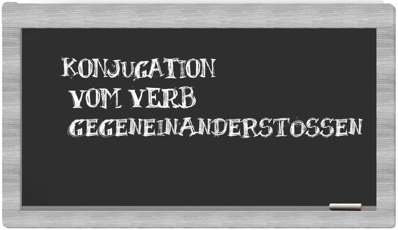 ¿gegeneinanderstoßen en sílabas?