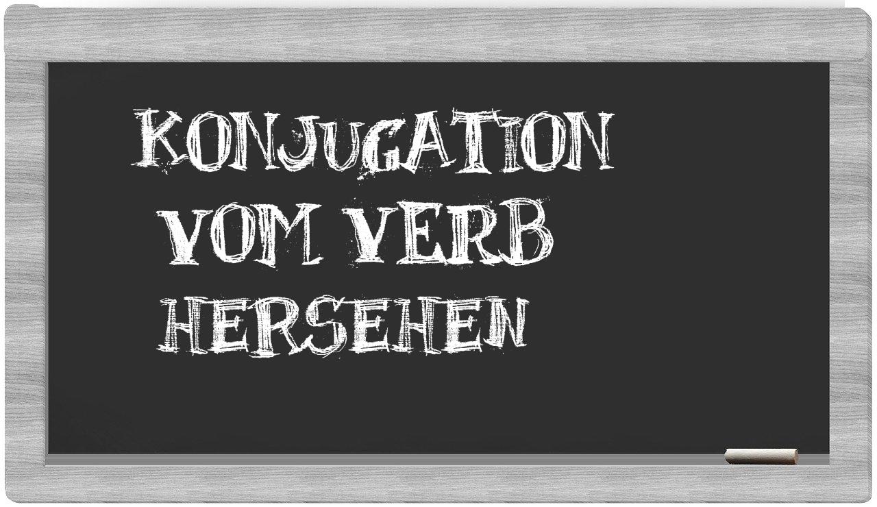 ¿hersehen en sílabas?