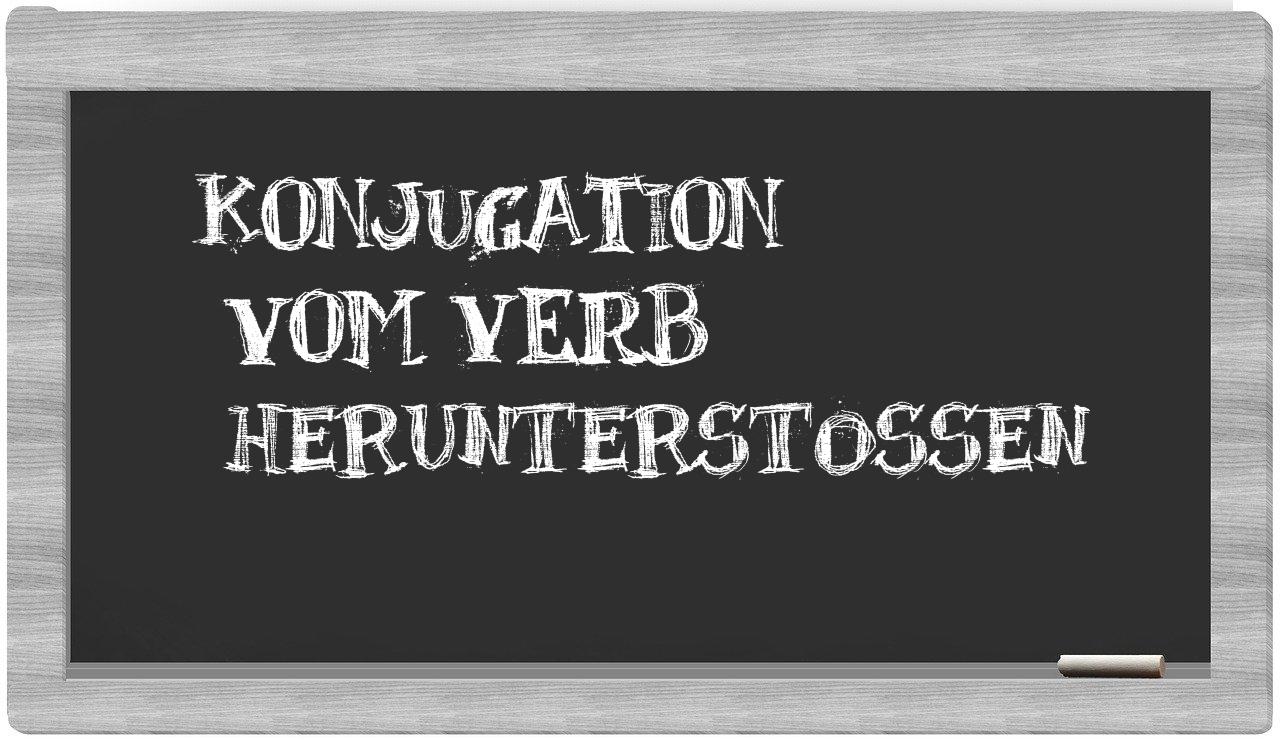 ¿herunterstossen en sílabas?