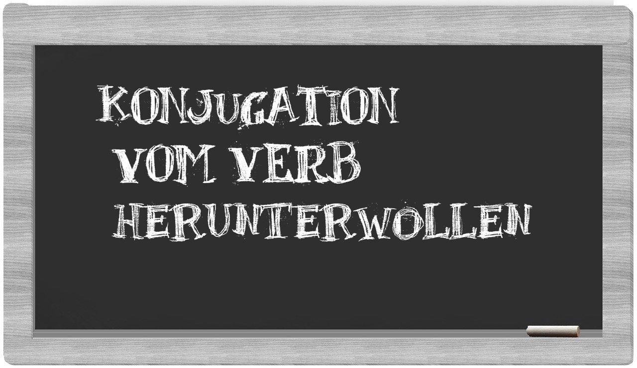 ¿herunterwollen en sílabas?