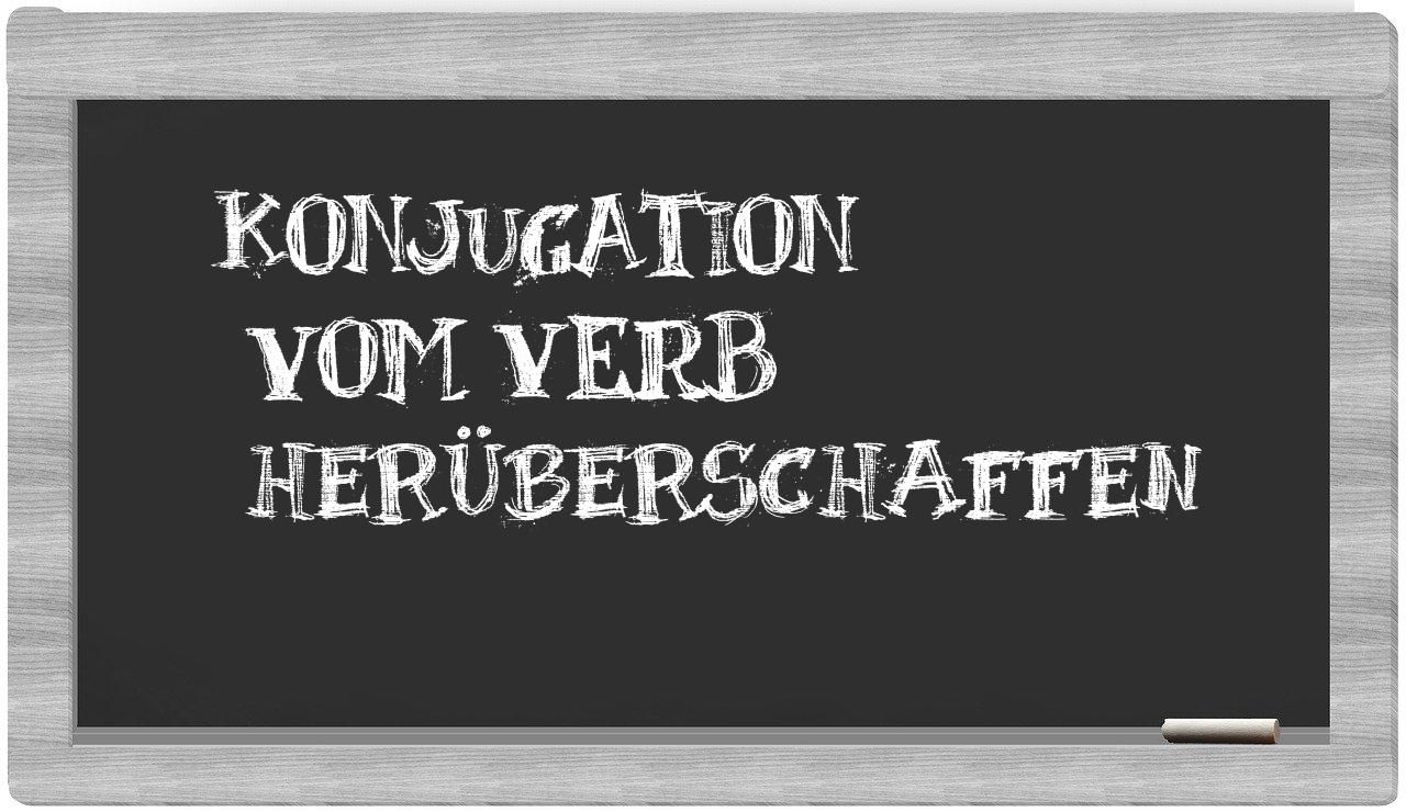 ¿herüberschaffen en sílabas?