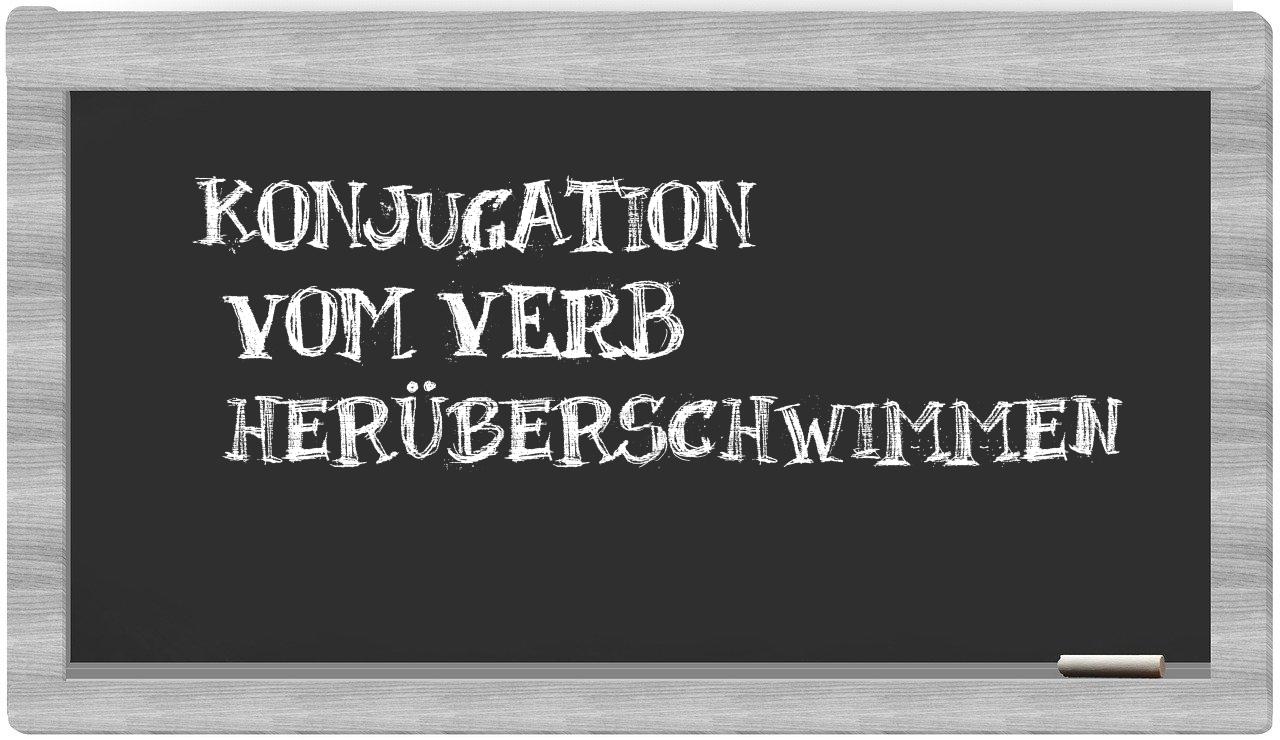 ¿herüberschwimmen en sílabas?
