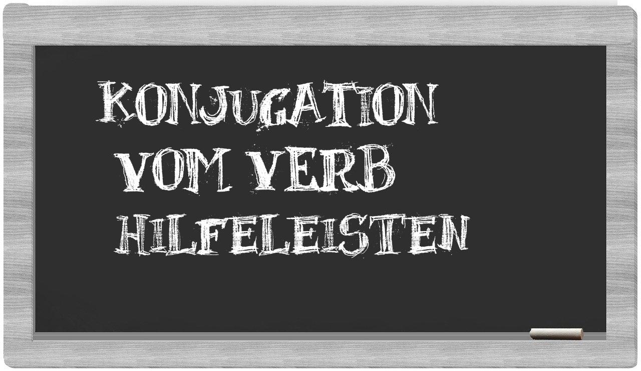 ¿hilfeleisten en sílabas?