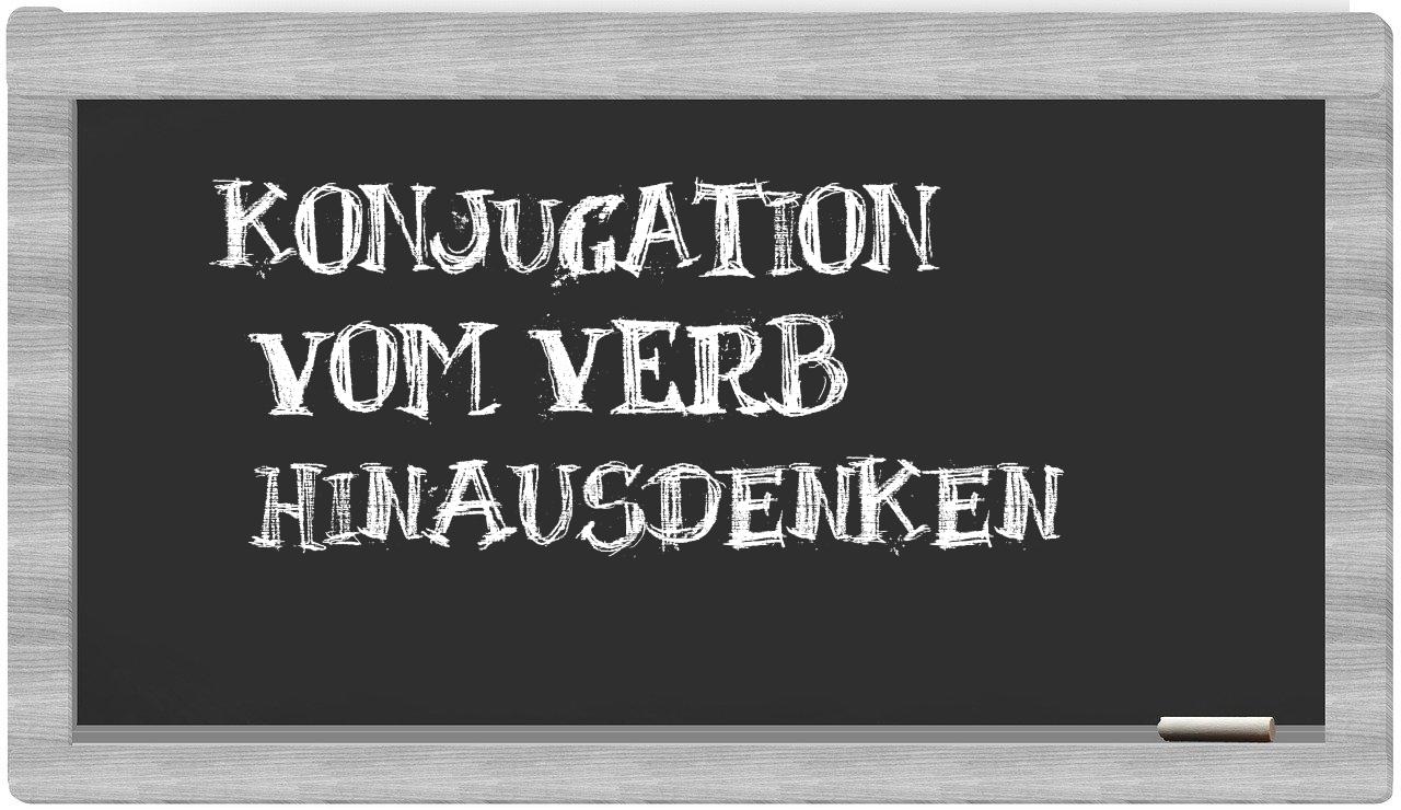 ¿hinausdenken en sílabas?