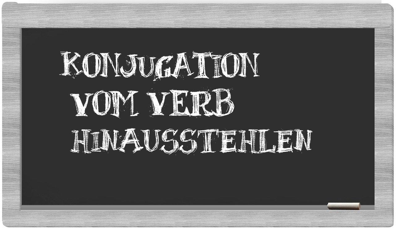 ¿hinausstehlen en sílabas?
