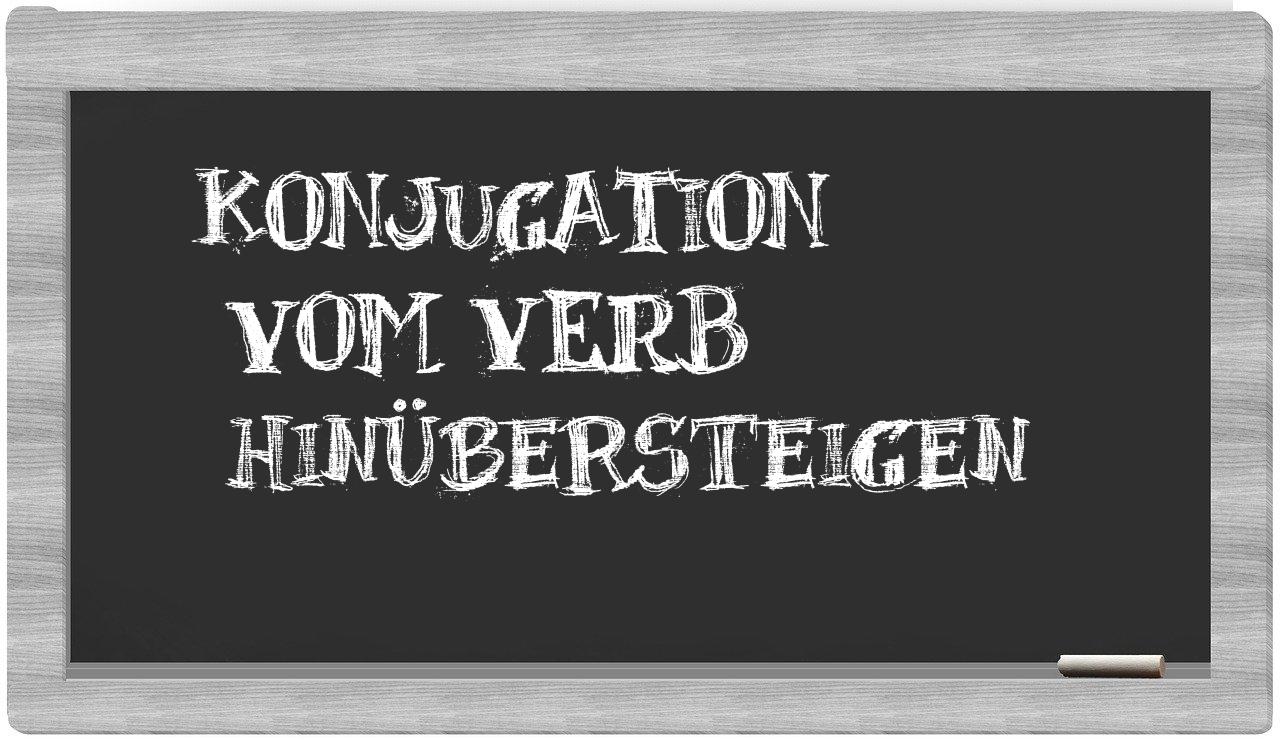 ¿hinübersteigen en sílabas?