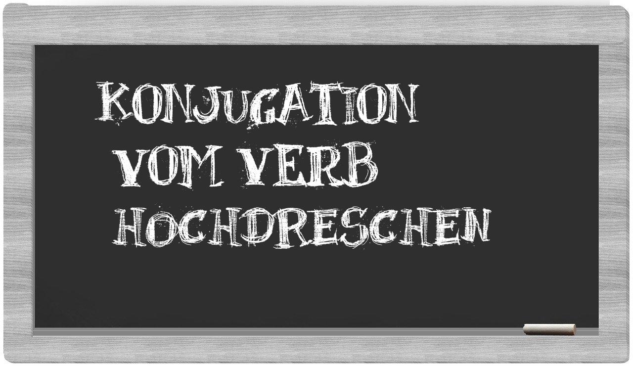 ¿hochdreschen en sílabas?