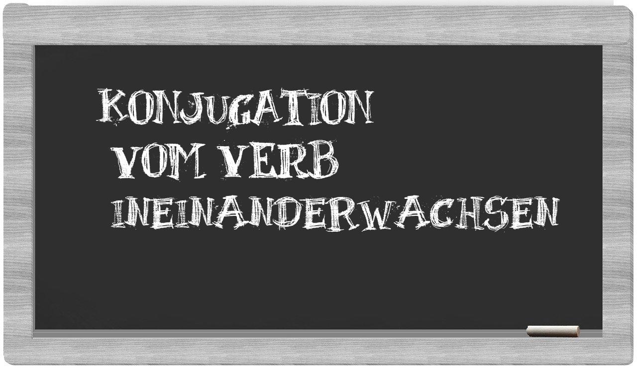 ¿ineinanderwachsen en sílabas?