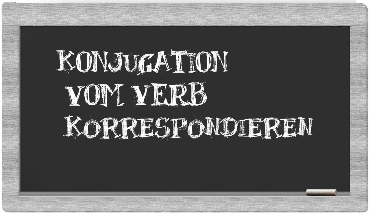 ¿korrespondieren en sílabas?