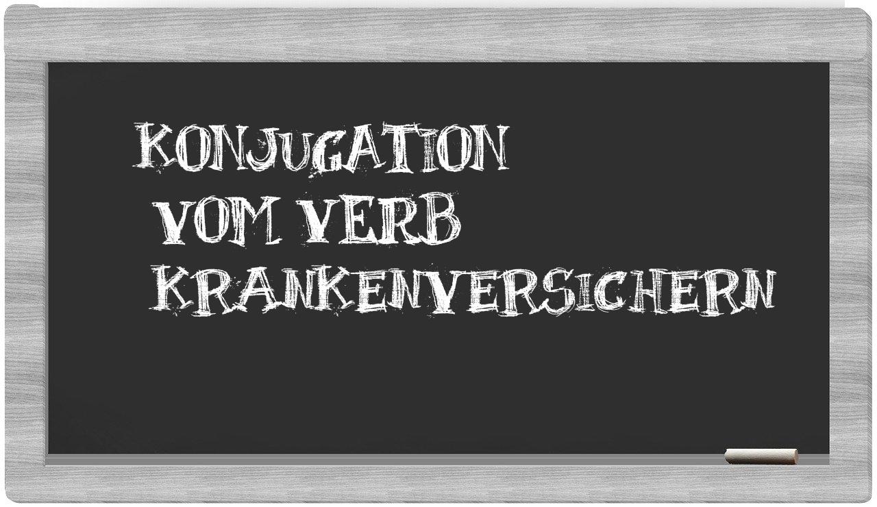 ¿krankenversichern en sílabas?