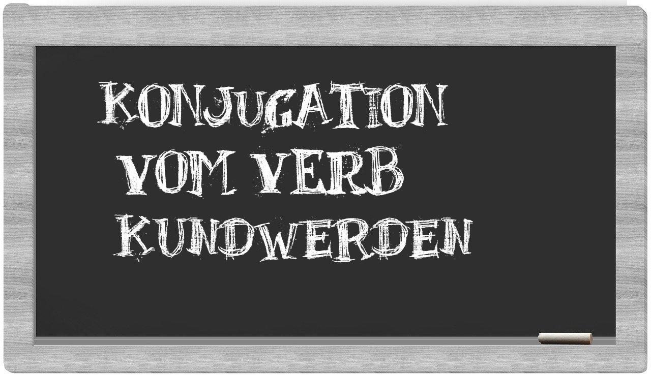¿kundwerden en sílabas?