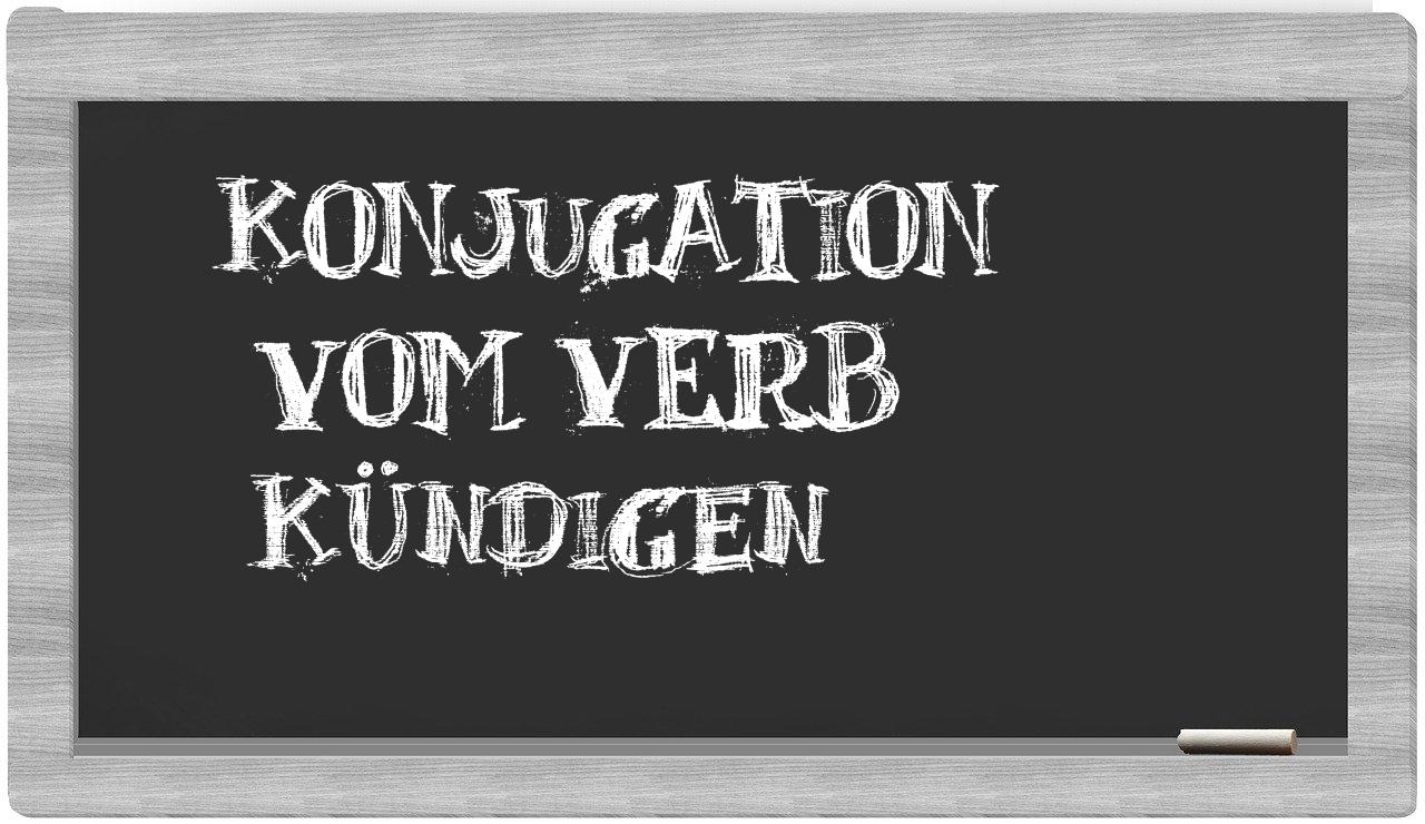¿kündigen en sílabas?