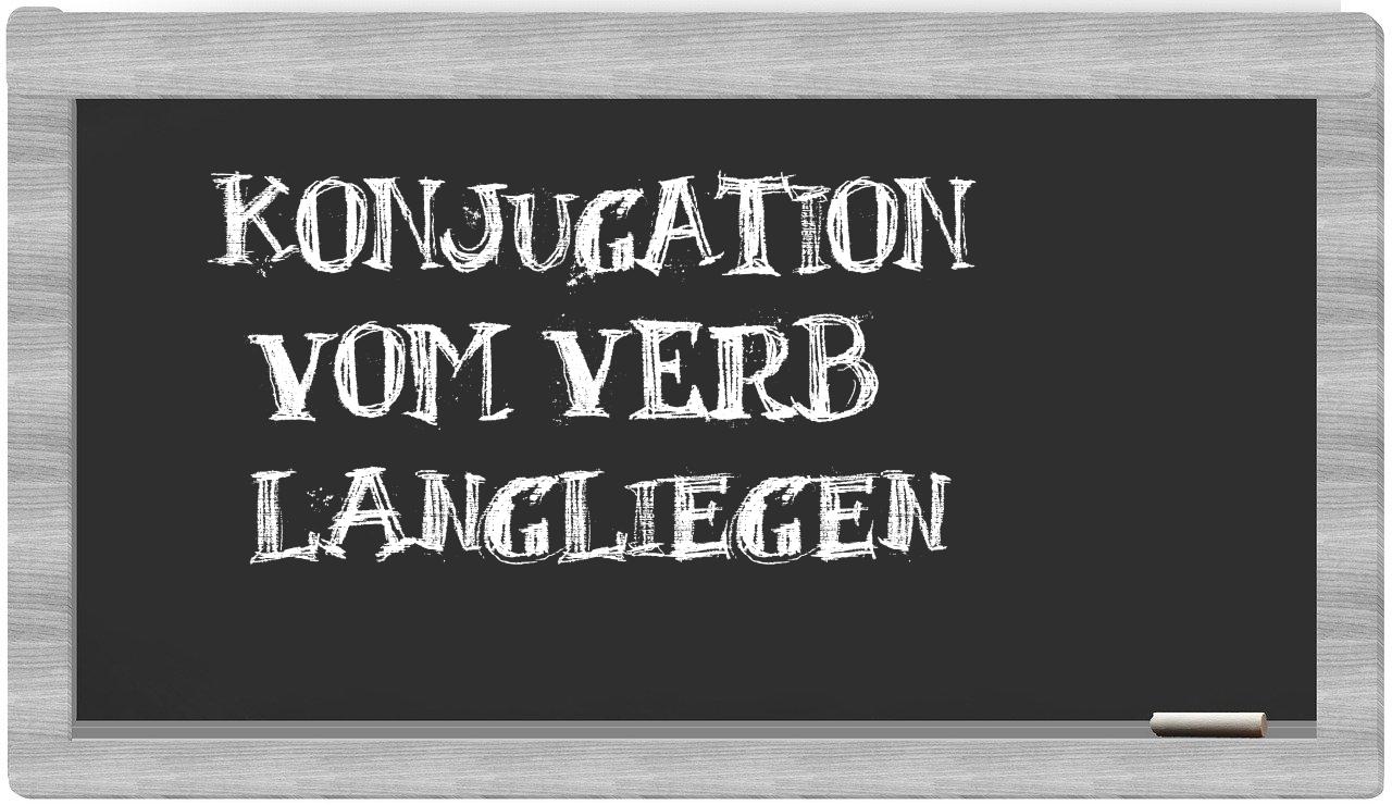 ¿langliegen en sílabas?