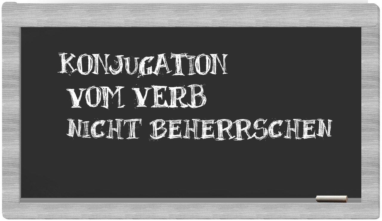 ¿nicht beherrschen en sílabas?