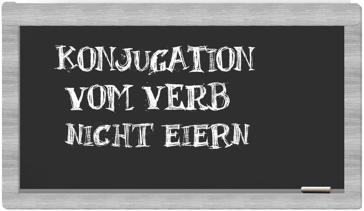 ¿nicht eiern en sílabas?