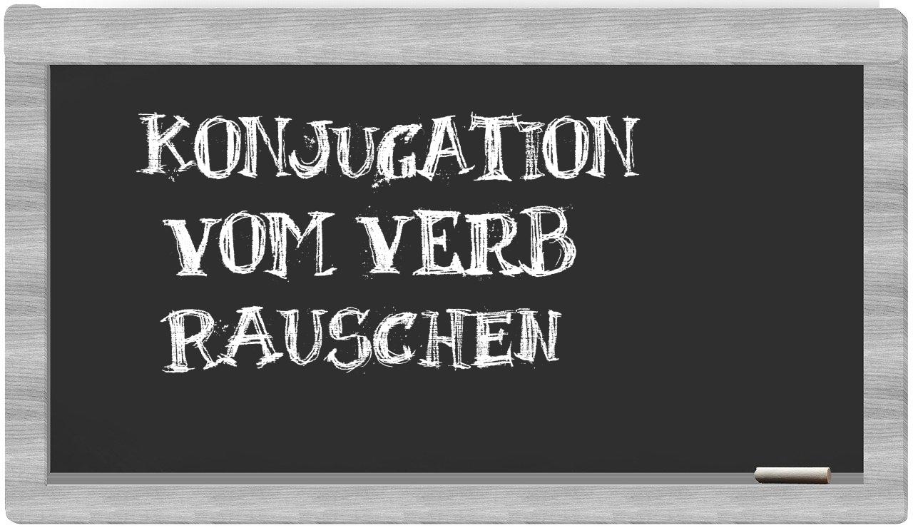 ¿rauschen en sílabas?