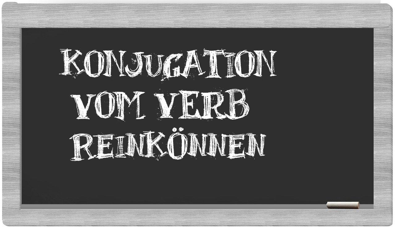 ¿reinkönnen en sílabas?