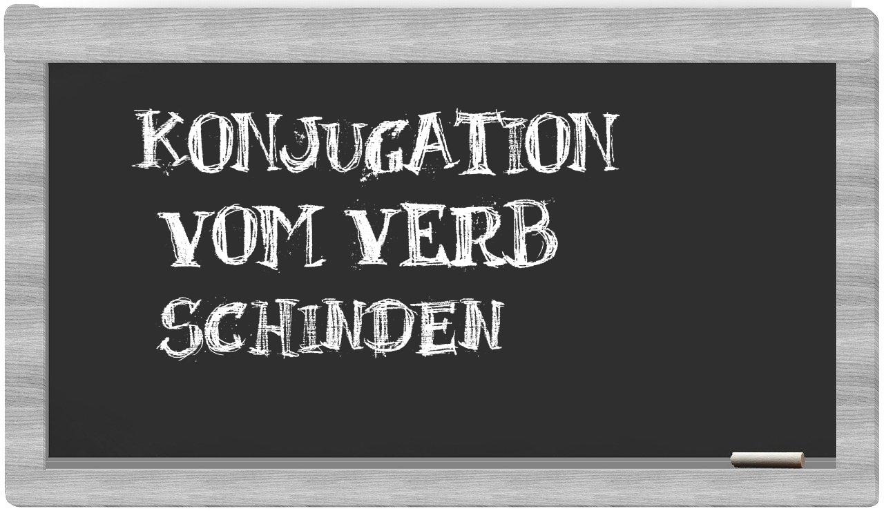 ¿schinden en sílabas?
