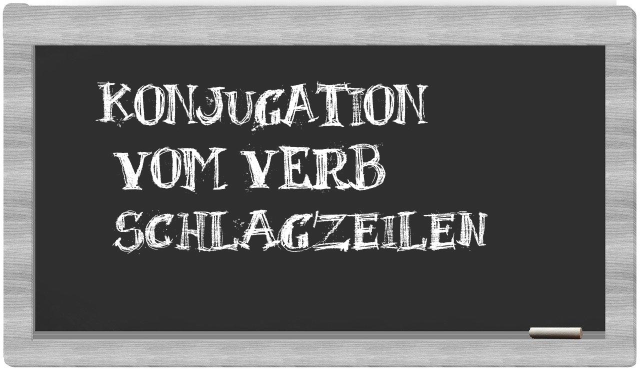 ¿schlagzeilen en sílabas?