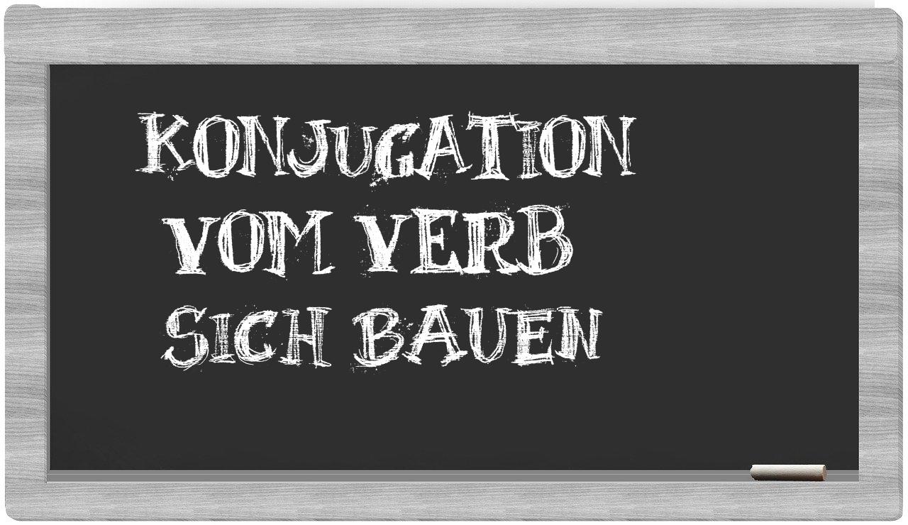 ¿sich bauen en sílabas?