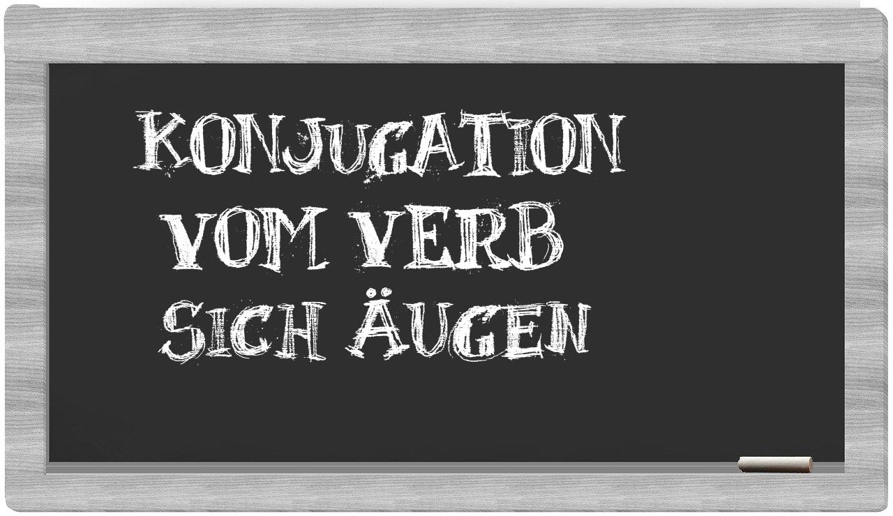 ¿sich äugen en sílabas?