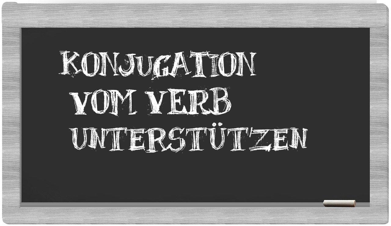 ¿unterstützen en sílabas?