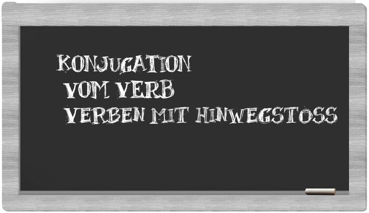 ¿verben mit hinwegstoß en sílabas?