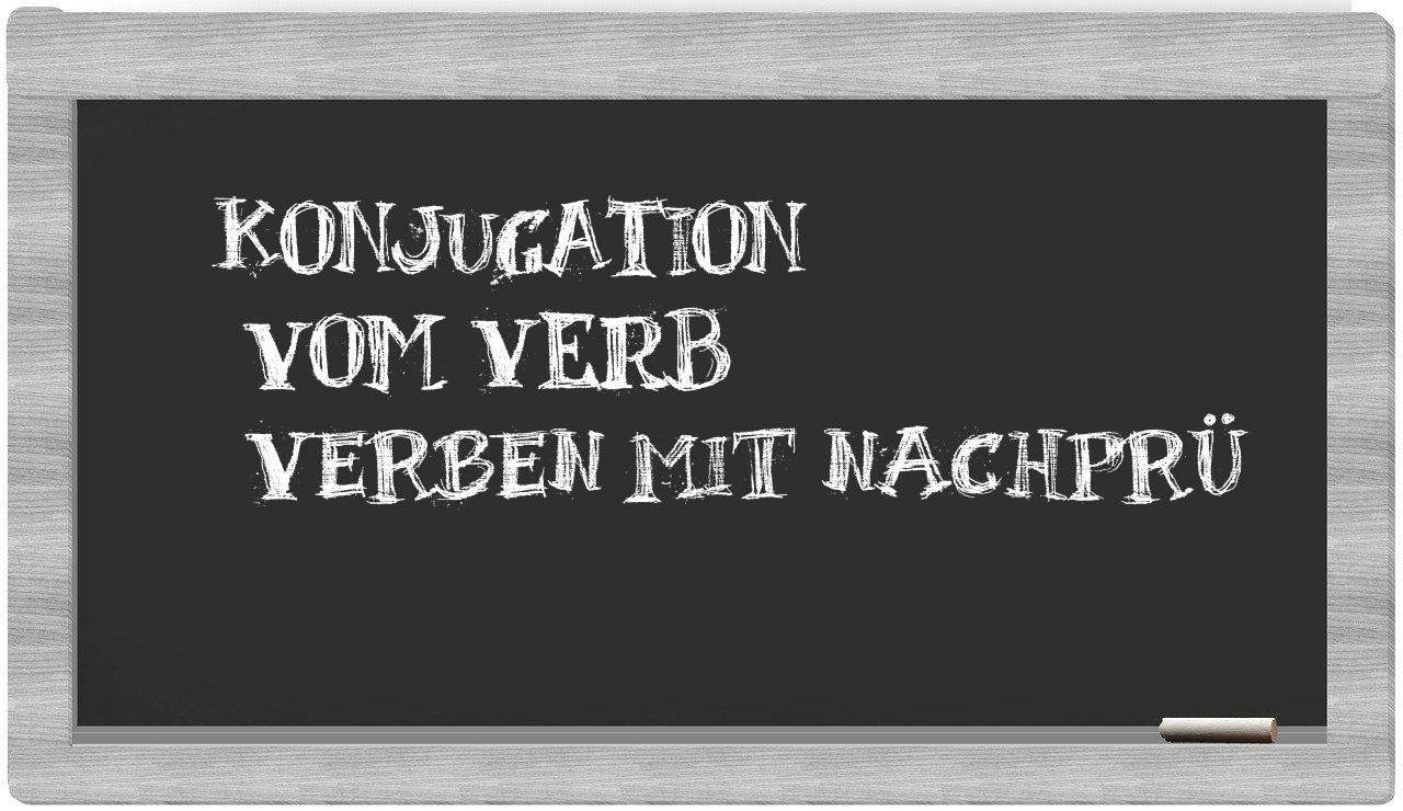 ¿verben mit nachprü en sílabas?