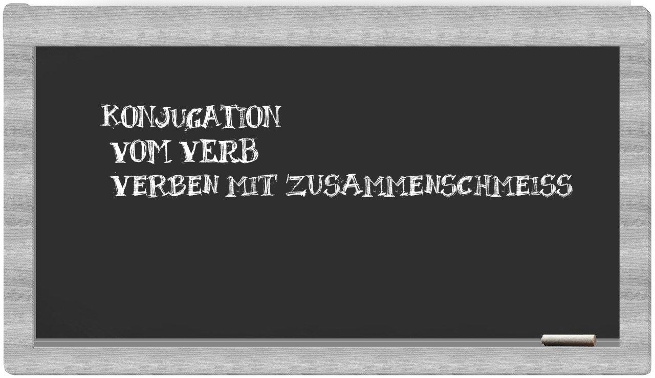 ¿verben mit zusammenschmeiß en sílabas?