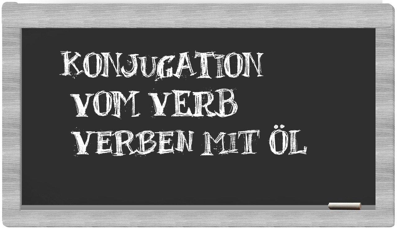 ¿verben mit öl en sílabas?