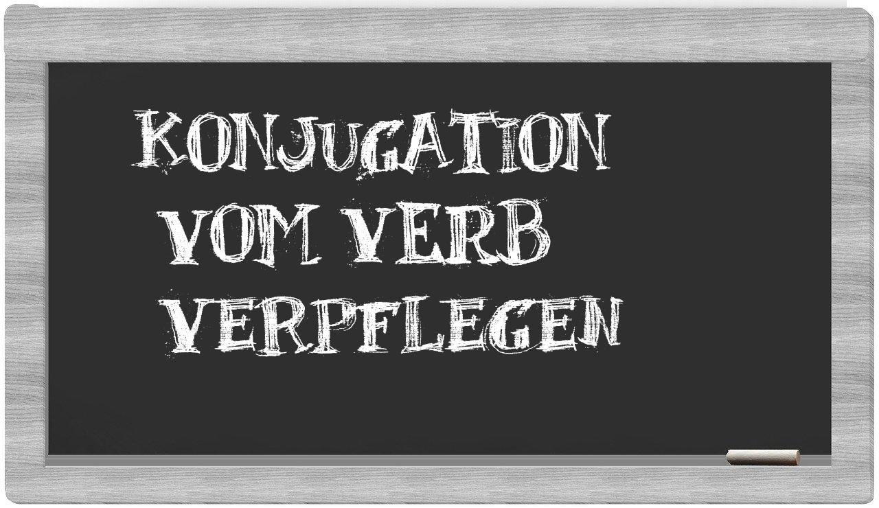 ¿verpflegen en sílabas?