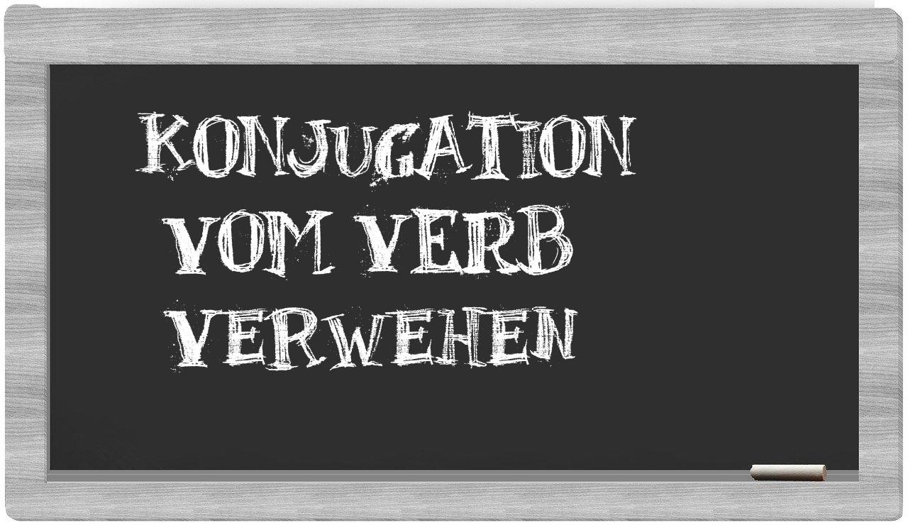 ¿verwehen en sílabas?
