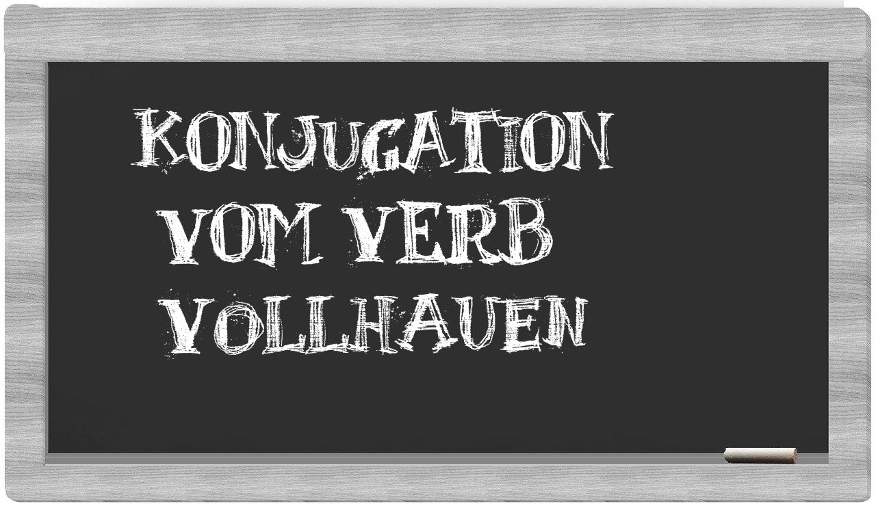 ¿vollhauen en sílabas?
